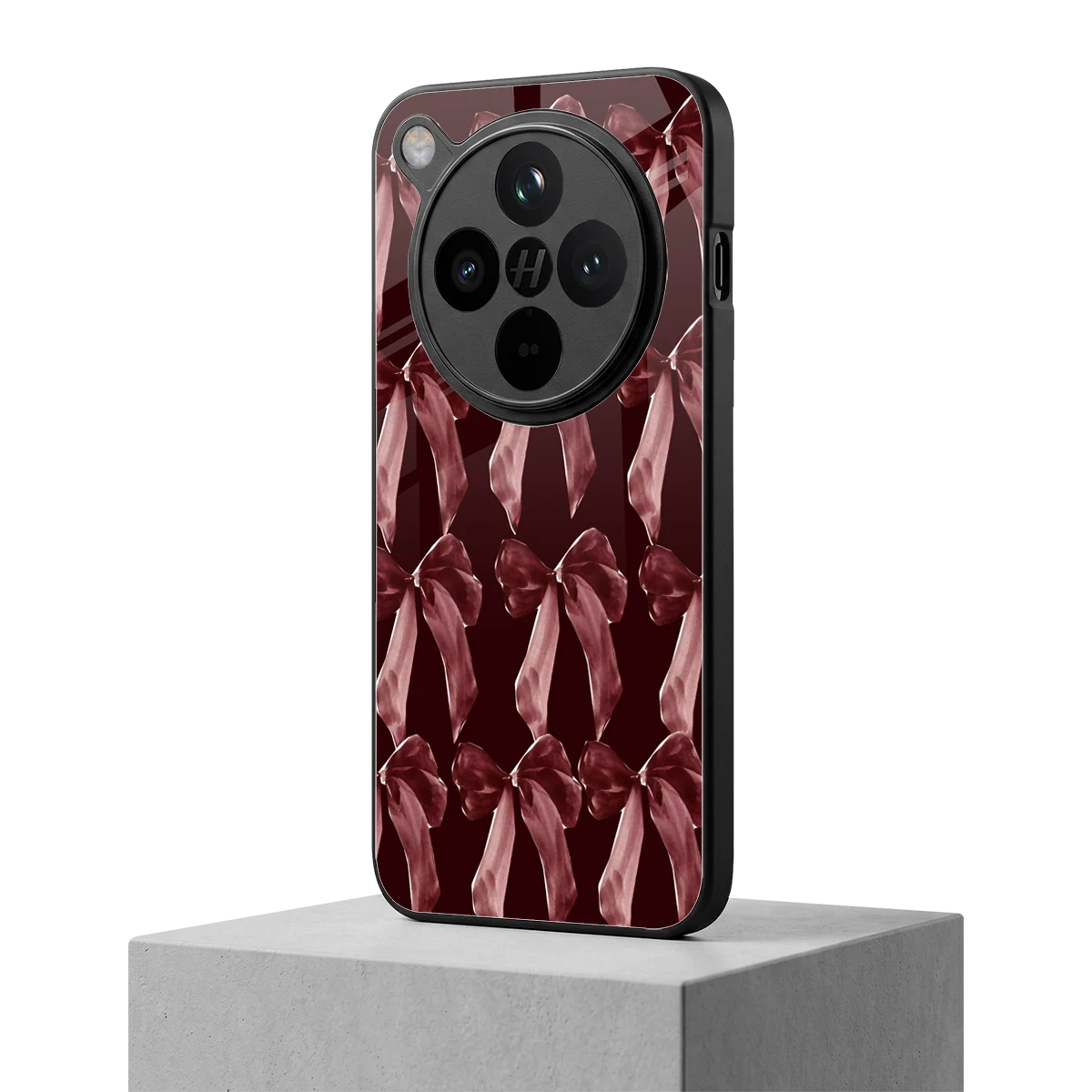 Crimson Ribbon oppo find x8 mobile cover | shockproof glass phone case
