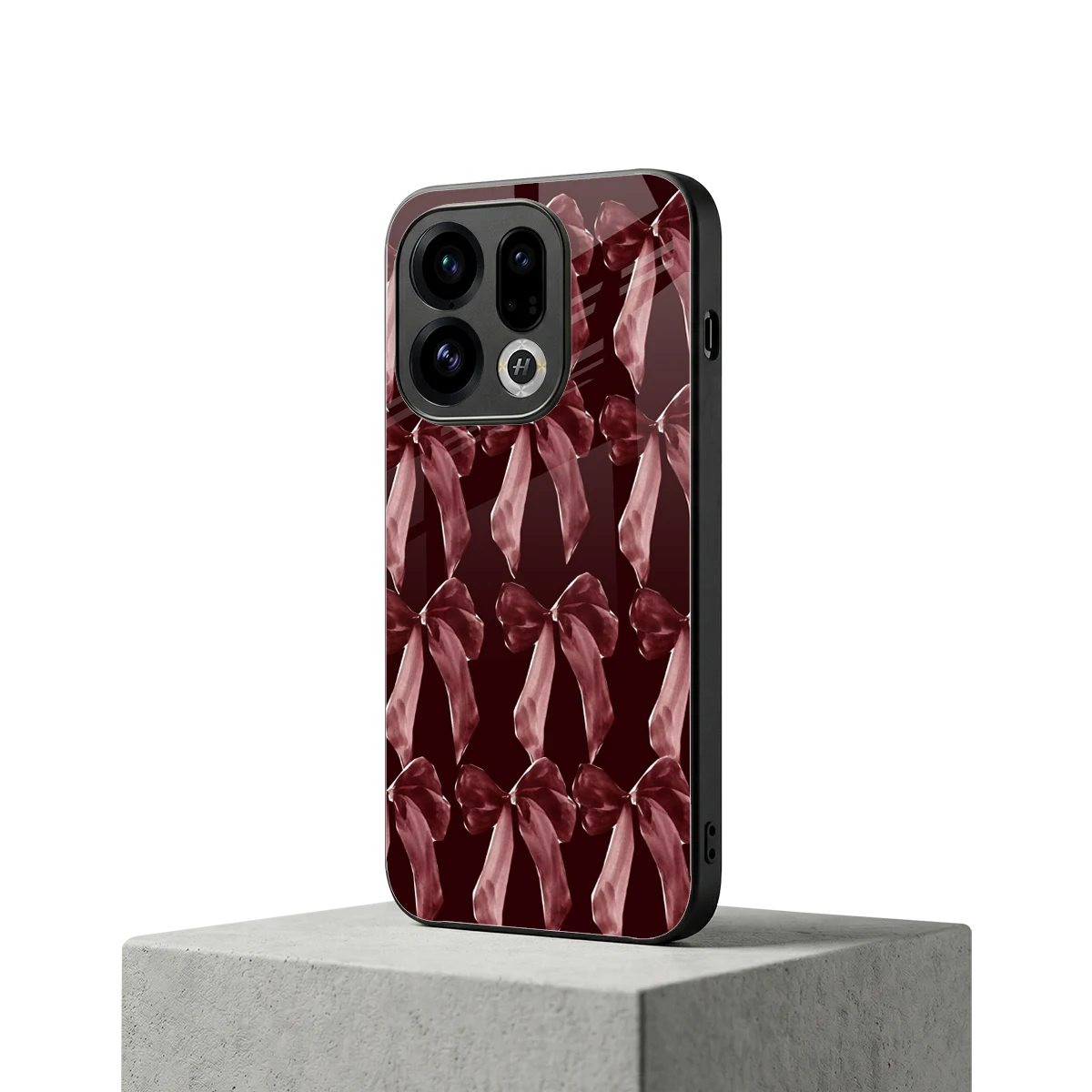 Crimson Ribbon oppo find x9 mobile cover | shockproof glass phone case