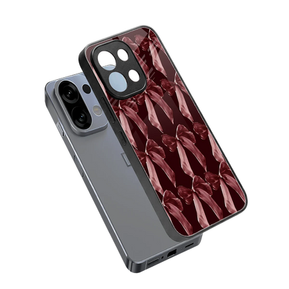 Crimson Ribbon sleek oppo k13 5g cover with tempered glass back and TPU edges