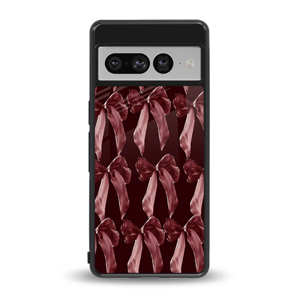 Crimson Ribbon back phone cover | glass case for google pixel 7 pro