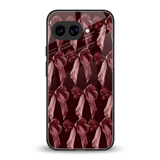 Crimson Ribbon back phone cover | glass case for google pixel 10a