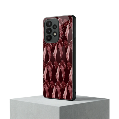 Crimson Ribbon samsung galaxy a23 mobile cover | shockproof glass phone case