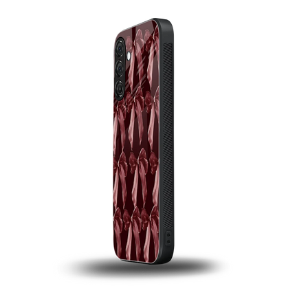 Crimson Ribbon samsung galaxy a55 5g mobile cover | shockproof glass phone case