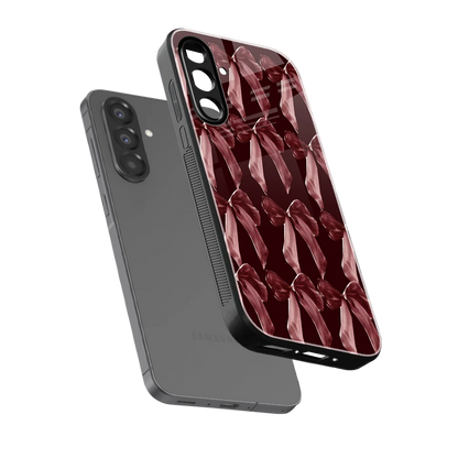 Crimson Ribbon sleek samsung galaxy a36 5g cover with tempered glass back and TPU edges