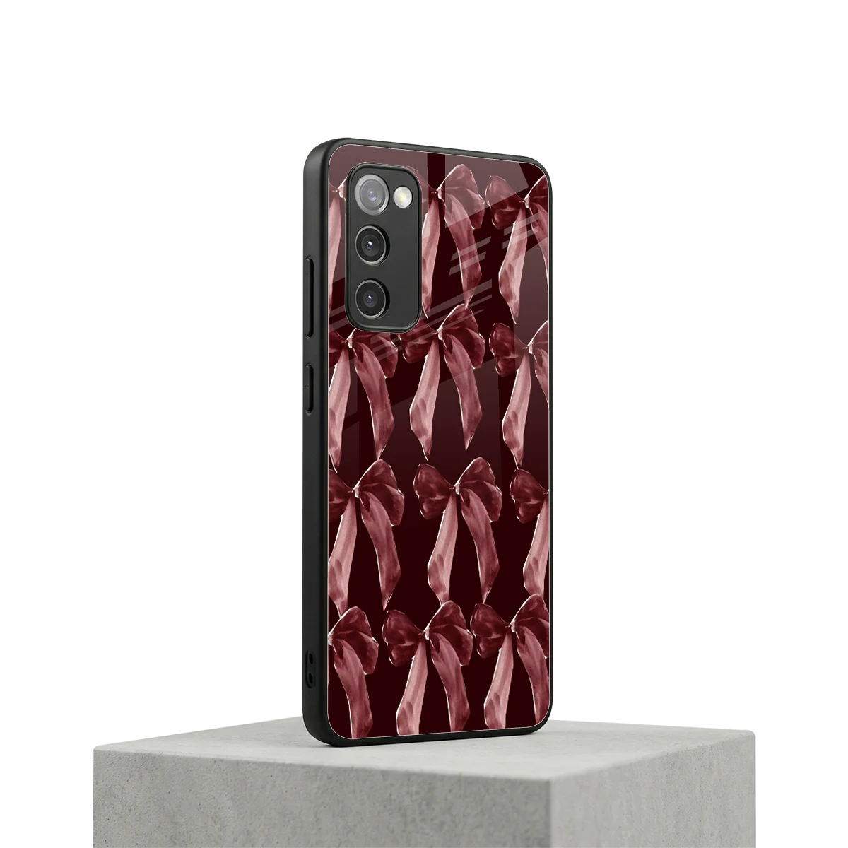 Crimson Ribbon samsung galaxy s20 fe mobile cover | shockproof glass phone case
