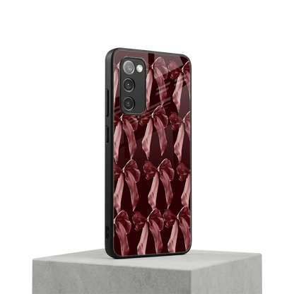 Crimson Ribbon samsung galaxy s20 fe mobile cover | shockproof glass phone case