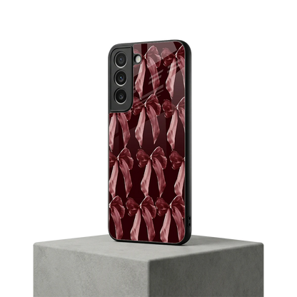 Crimson Ribbon samsung galaxy s22 mobile cover | shockproof glass phone case
