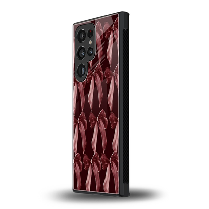 Crimson Ribbon samsung galaxy s24 ultra mobile cover | shockproof glass phone case