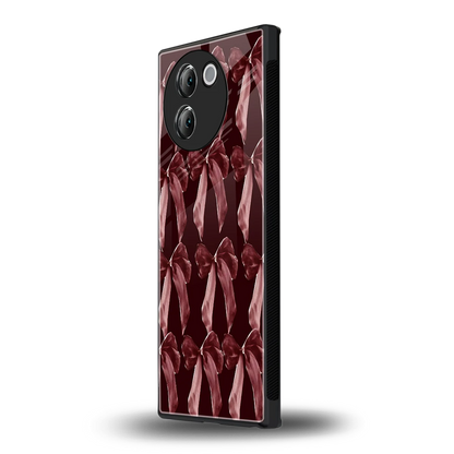 Crimson Ribbon vivo v30e mobile cover | shockproof glass phone case