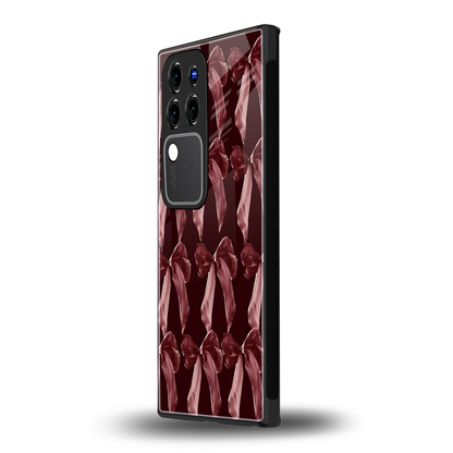 Crimson Ribbonvivo v30 pro mobile cover | shockproof glass phone case