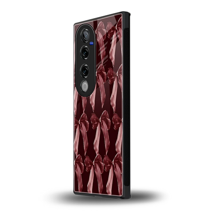Crimson Ribbon vivo v40 pro mobile cover | shockproof glass phone case