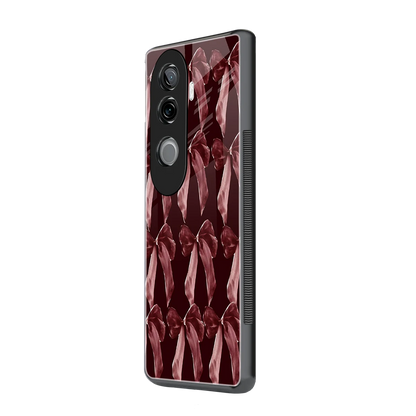 Crimson Ribbon vivo v40e mobile cover | shockproof glass phone case