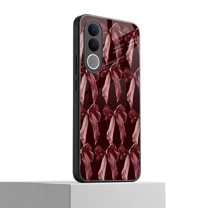 Crimson Ribbon vivo v70 fe mobile cover | shockproof glass phone case