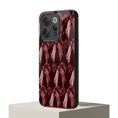 Crimson Ribbon vivo v70 elite mobile cover | shockproof glass phone case