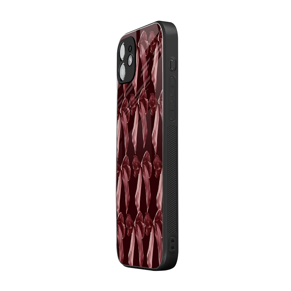 Crimson Ribbon iphone 12 mobile cover | shockproof glass phone case