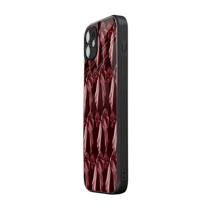Crimson Ribbon iphone 12 mobile cover | shockproof glass phone case