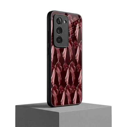Crimson Ribbon redmi 15 5g mobile cover | shockproof glass phone case