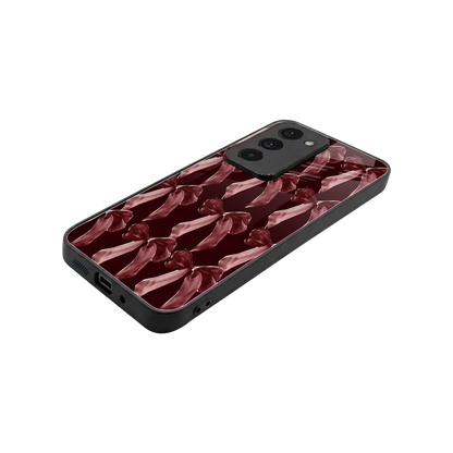 Crimson Ribbon stylish phone case for redmi 15 5g | glossy glass and slim fit
