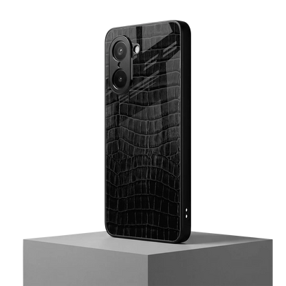 Croco Black oneplus nord ce5 5g mobile cover | shockproof glass phone case