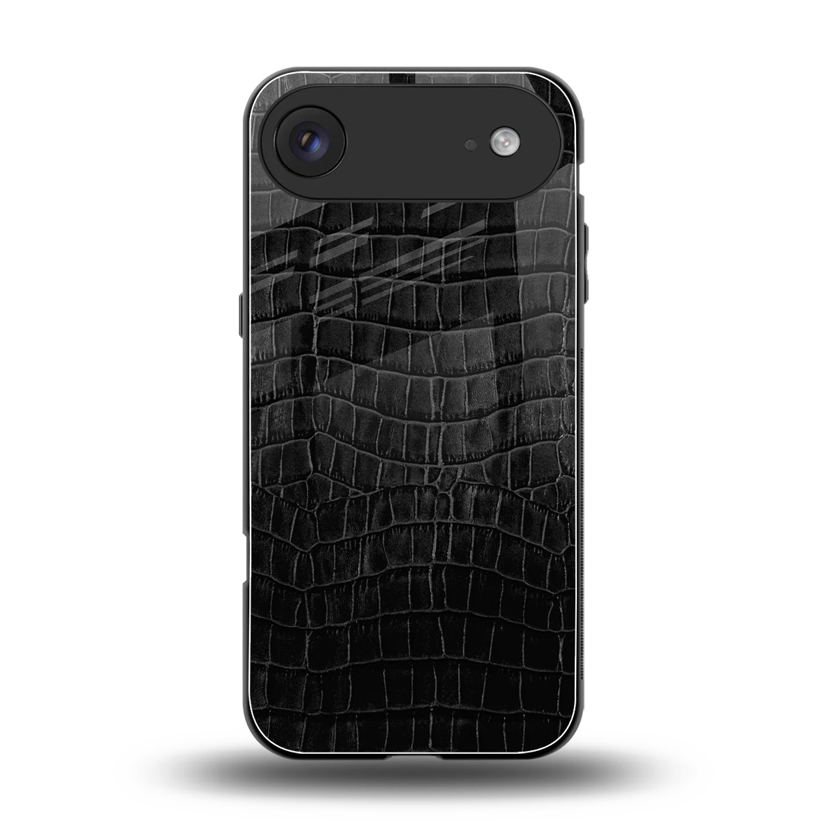Croco Black back phone cover | glass case for iphone air