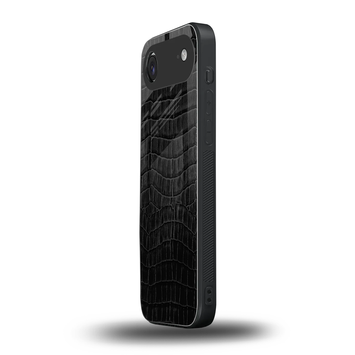 Croco Black iphone air mobile cover | shockproof glass phone case