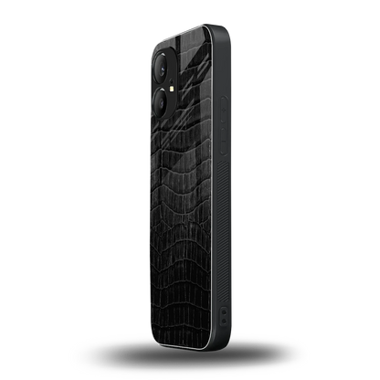 Croco Black nothing phone 1 mobile cover | shockproof glass phone case
