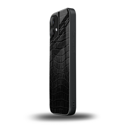 Croco Black nothing phone 2 mobile cover | shockproof glass phone case
