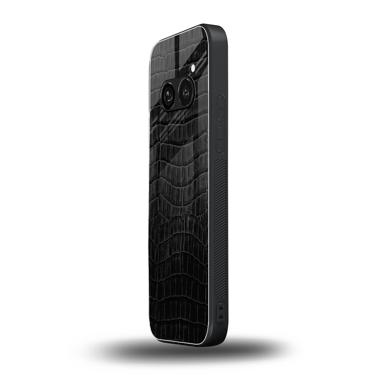 Croco Black nothing phone 2a plus mobile cover | shockproof glass phone case