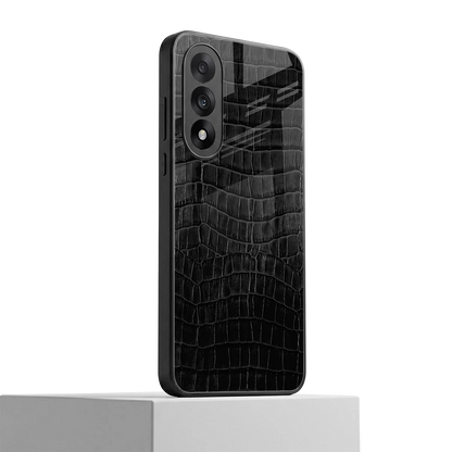 Croco Black oneplus nord 5 mobile cover | shockproof glass phone case