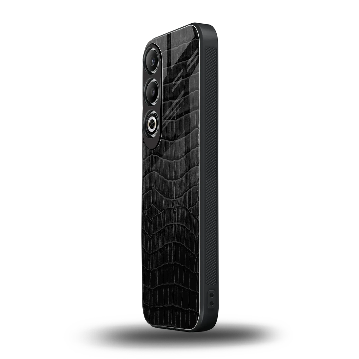 Croco Black oneplus nord ce 4 mobile cover | shockproof glass phone case