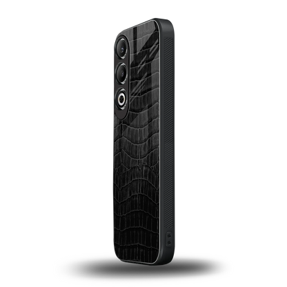 Croco Black oneplus nord ce 4 mobile cover | shockproof glass phone case