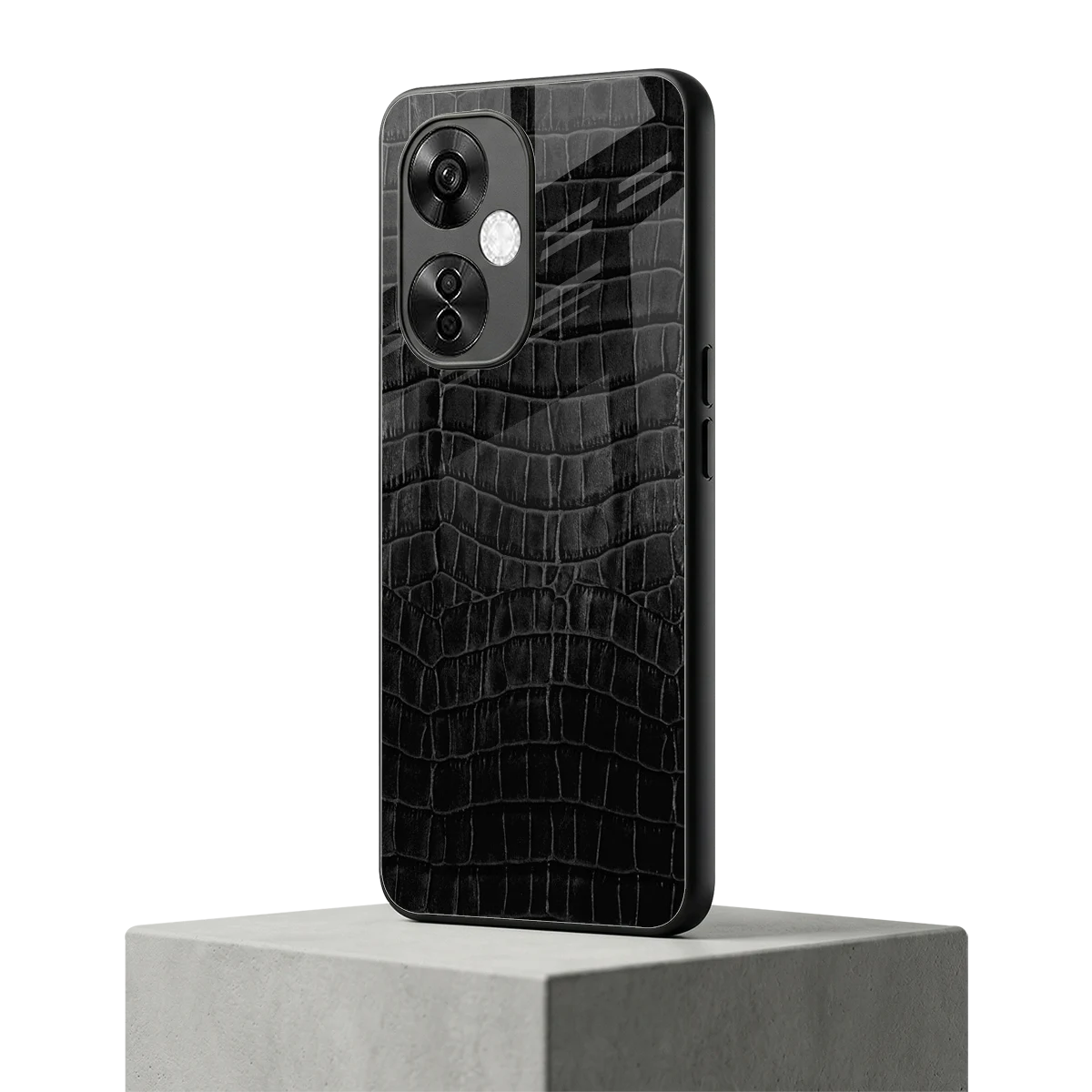 Croco Black oneplus nord ce 3 lite mobile cover | shockproof glass phone case