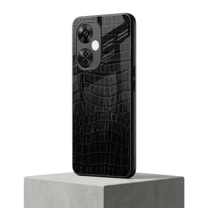 Croco Black oneplus nord ce 3 lite mobile cover | shockproof glass phone case