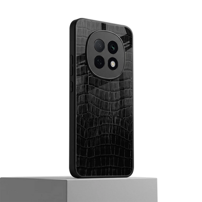 Croco Black oppo f29 pro 5g mobile cover | shockproof glass phone case