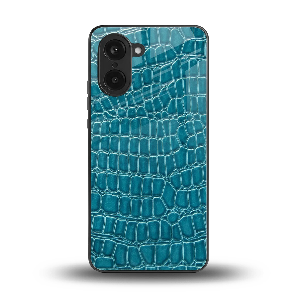 Croco Blue back phone cover | glass case for oneplus nord ce5 5g