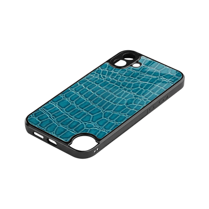 Croco Blue stylish phone case for cmf nothing phone 1 | glossy glass and slim fit