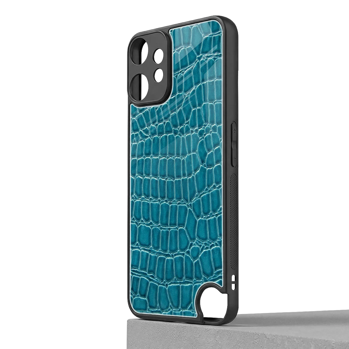 Croco Blue cmf nothing phone 2 pro mobile cover | shockproof glass phone case