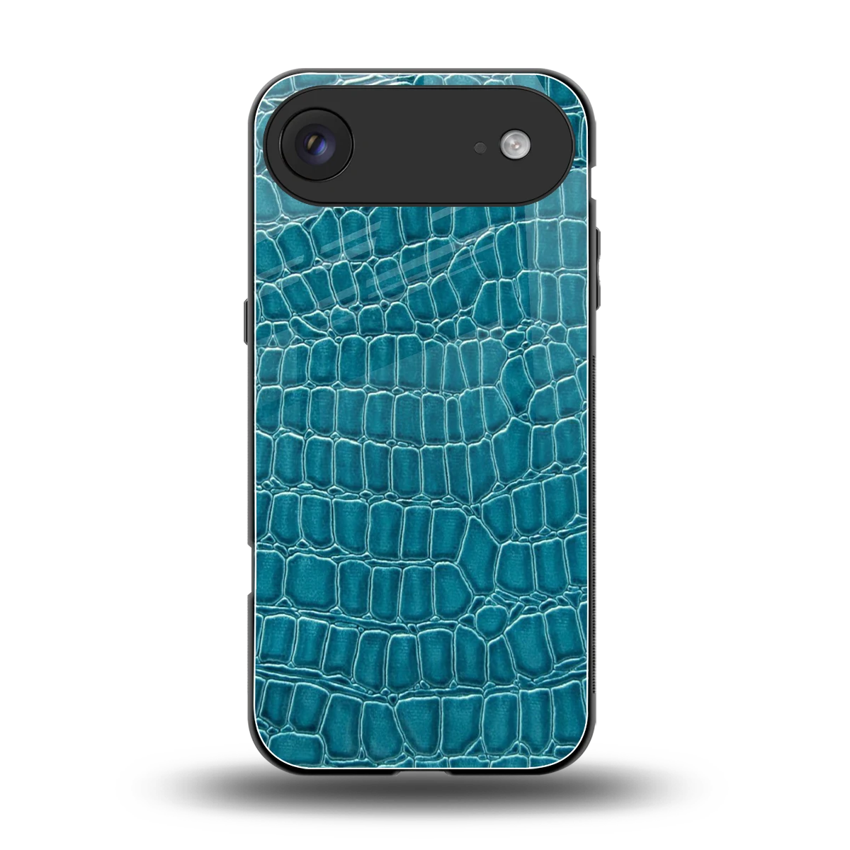 Croco Blue back phone cover | glass case for iphone air