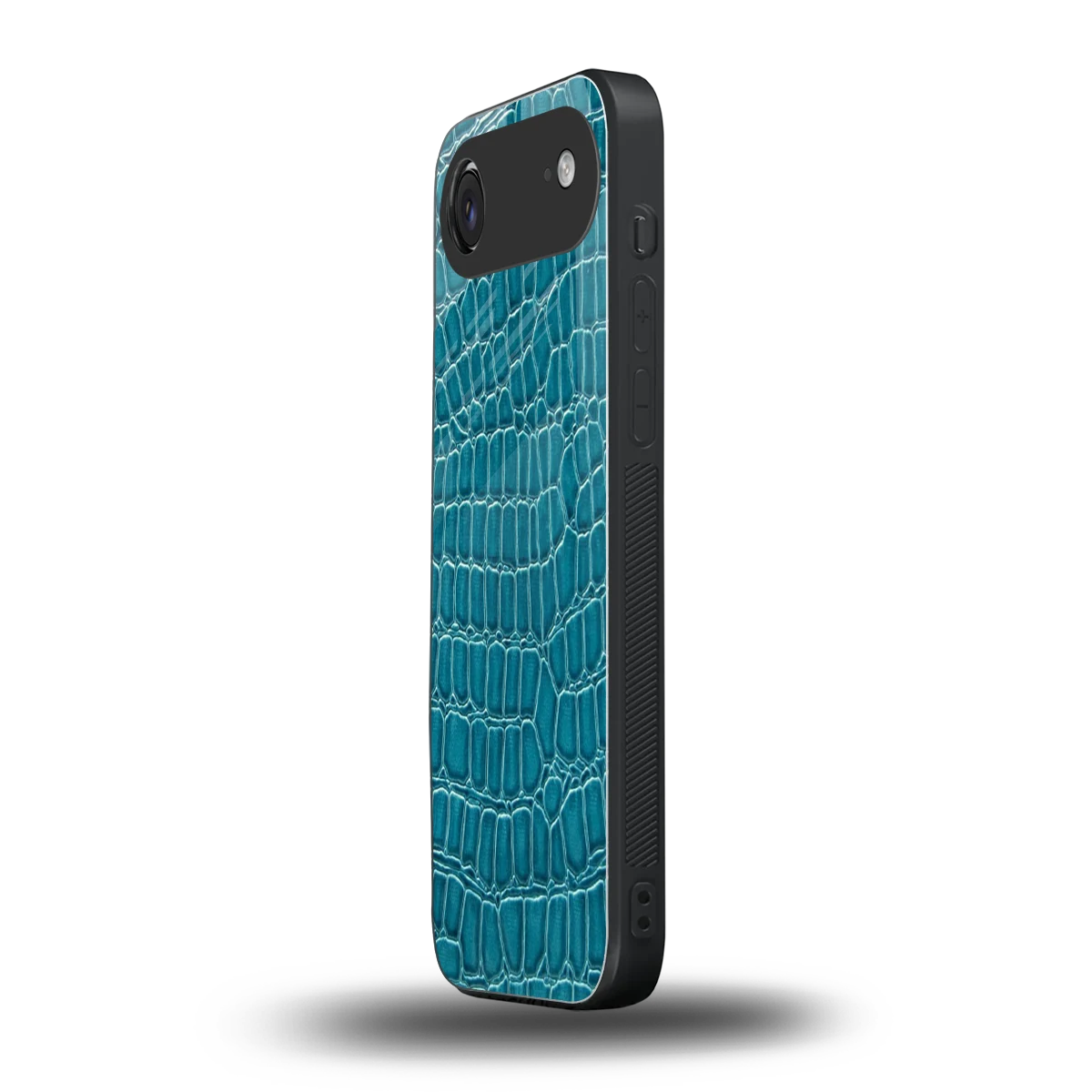 Croco Blue iphone air mobile cover | shockproof glass phone case