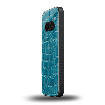 Croco Blue nothing phone 2a plus mobile cover | shockproof glass phone case
