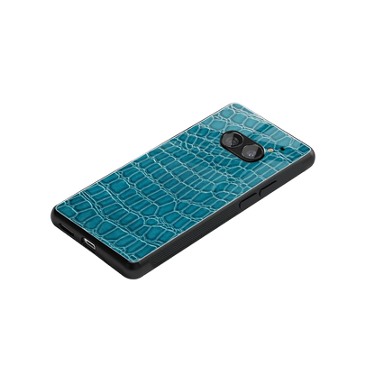 Croco Blue stylish phone case for nothing phone 2a plus | glossy glass and slim fit