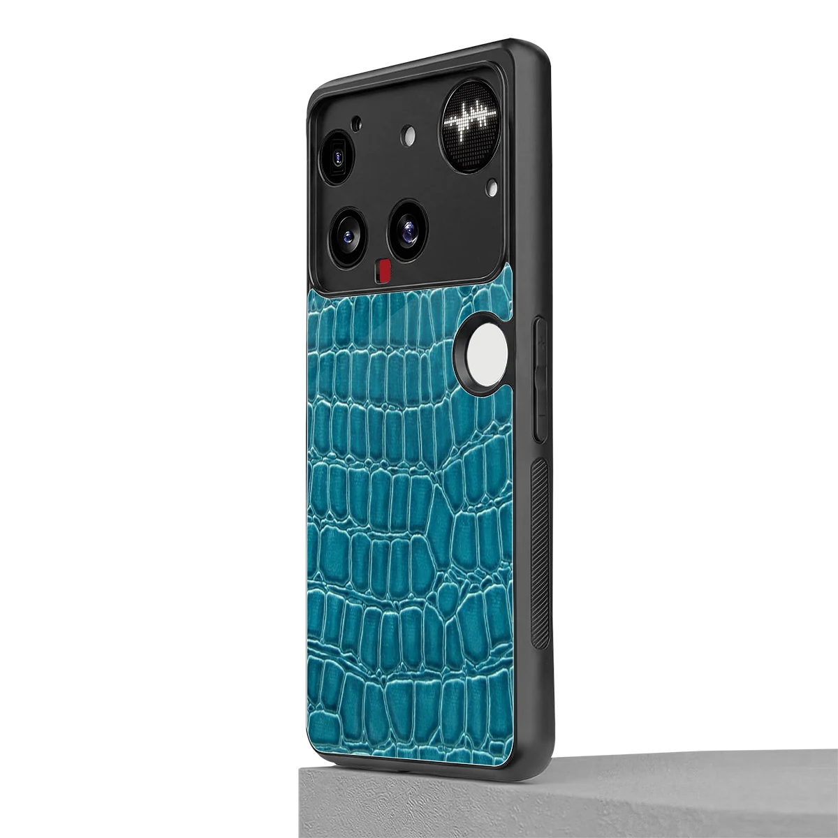 Croco Blue nothing phone 3 mobile cover | shockproof glass phone case