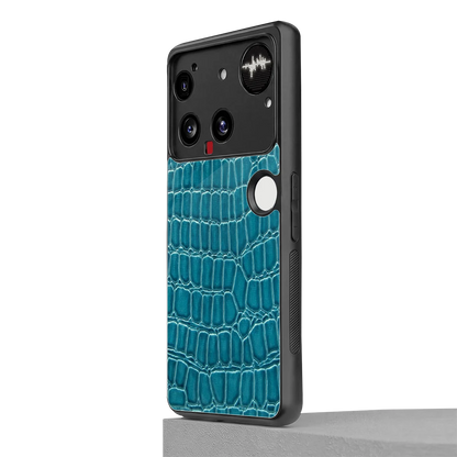 Croco Blue nothing phone 3 mobile cover | shockproof glass phone case