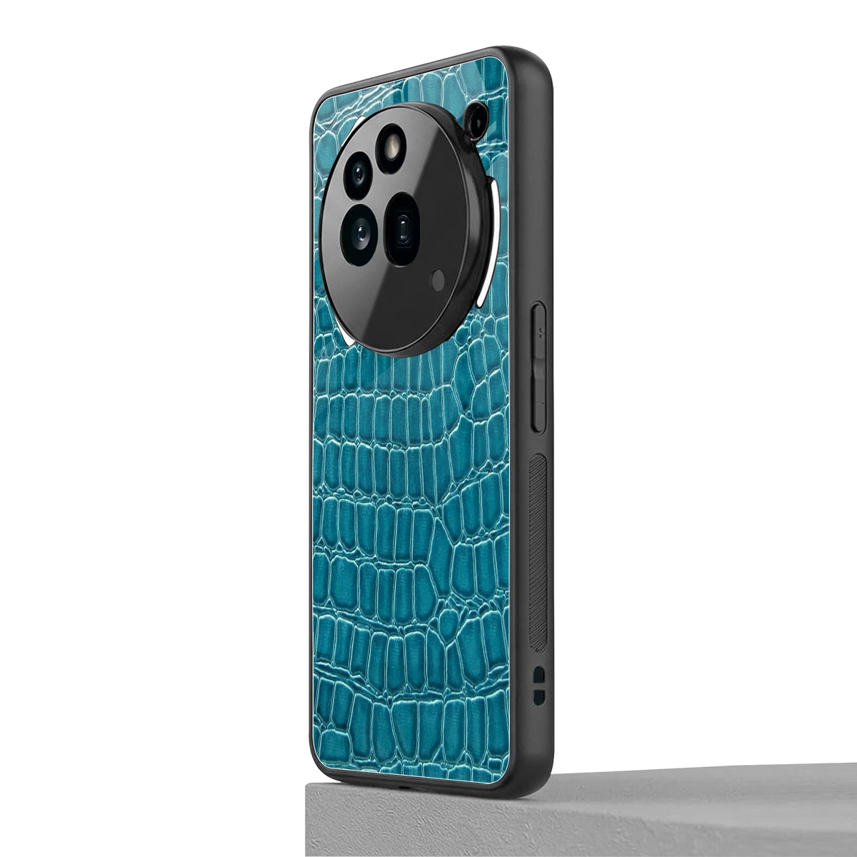 Croco Blue nothing phone 3a pro mobile cover | shockproof glass phone case