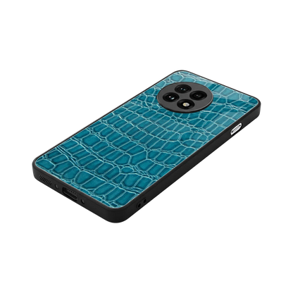 Croco Blue stylish phone case for oneplus 13r | glossy glass and slim fit