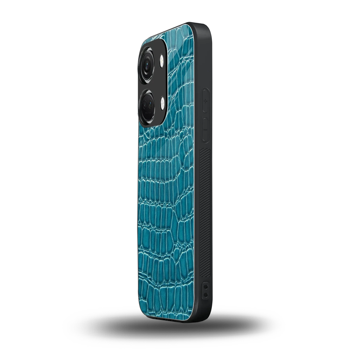 Croco Blue oneplus nord 3 mobile cover | shockproof glass phone case