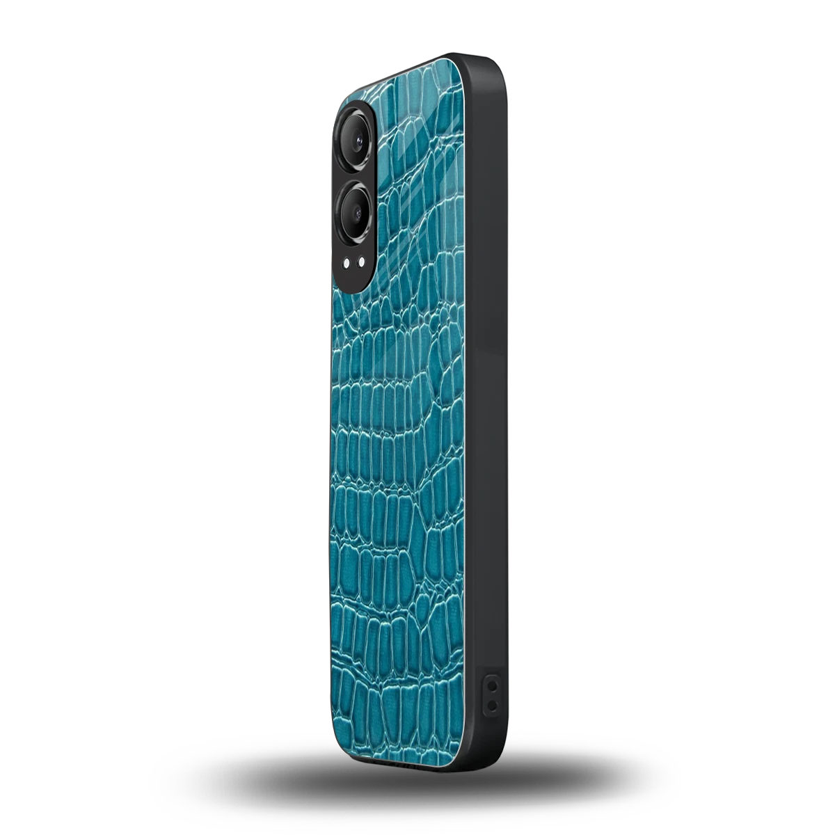 Croco Blue oneplus nord ce 4 lite mobile cover | shockproof glass phone case