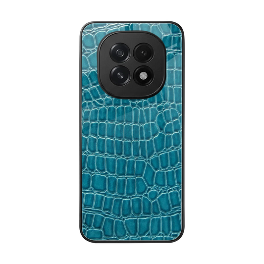 Croco Blue back phone cover | glass case for oppo f29 5g