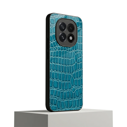 Croco Blue oppo f29 5g mobile cover | shockproof glass phone case