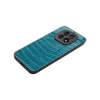 Croco Blue stylish phone case for oppo f29 5g | glossy glass and slim fit